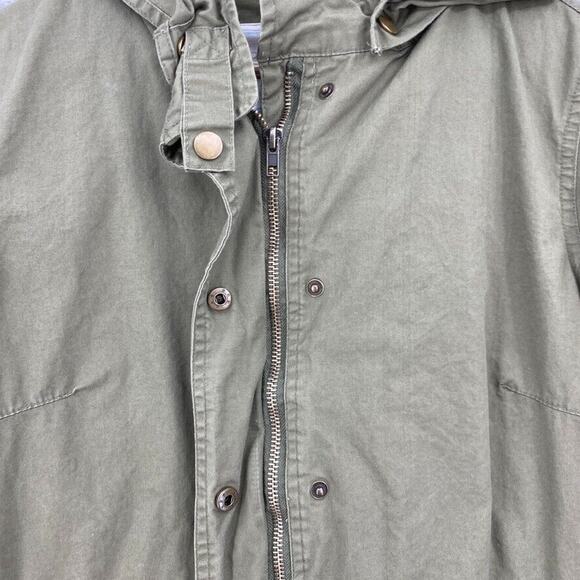 Country Romatic Jacket Women Small Army Green Military Utility Hoodie Detachable - Picture 8 of 15